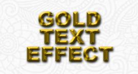 Belajar Photoshop : Cara Mudah Membuat Gold Text Effect di Adobe Photoshop CS6